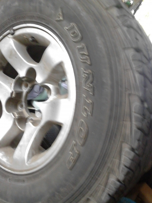 ขายแม๊ก 6 รู พร้อมยางเท่ห์ๆ DUNLOP GRANDTREK AT3 ชุด 4 ล้อ TEL.081-427-3941 ขายแม๊ก 6 รู พร้อมยางเท่ห์ๆ DUNLOP GRANDTREK AT3 ชุด 4 ล้อ TEL.081-427-3941