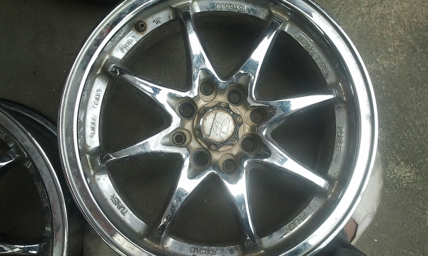 JAPAN TYPE F1-LIGHT 15X6.5 ET38 4/100-114 แม็กแท้โครมไม่ได้ล้าง