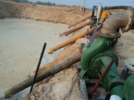 ให้บริการรับจ้างเครื่องสูบน้ำหอยโข่ง ขนาด 8-10-12 นิ้ว