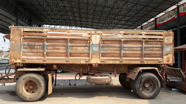 ขายด่วนลูกพ่วงดั้มสองเพลาสภาพช่วงล่างคัชซีสวยสุดๆราคาโคตรถูกเลยโทร0843923995