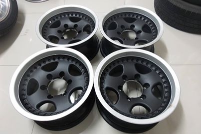 JRD.GERMAN TECH 15&times;7.5 ET-5 สีดำด้าน แล๊คเกอร์ด้าน ดุๆโหดๆ 8500