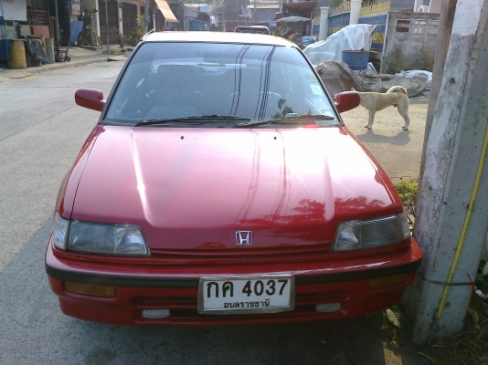ขาย HONDA, CIVIC 1.5 EX (4Dr) สีแดง เกียร์ออโต้ เครื่องดี พวงมาลัยเพาเวอร์ ติดแก๊สแล้ว