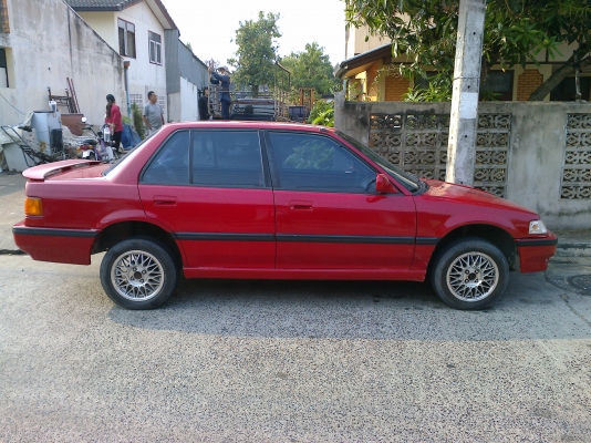 ขาย HONDA, CIVIC 1.5 EX (4Dr) สีแดง เกียร์ออโต้ เครื่องดี พวงมาลัยเพาเวอร์ ติดแก๊สแล้ว