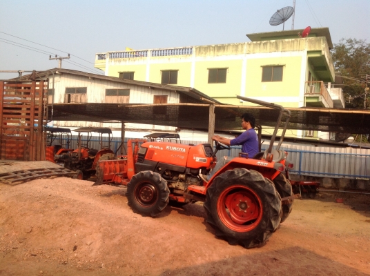 ปัญญาแทรคเตอร์มาแล้ว...จัดมาให้ครับ คูโบต้า L3408ใบมีด โรตาลี่ตราช้างRX162 สภาพเดิมๆ