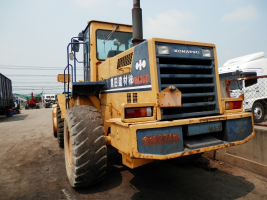 รถตักล้อยาง KOMATSU WA 350-1 เก่านอก ยังไม่ใด้ใช้ในไทย