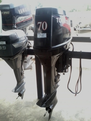 ขายเครื่องยนต์เรือ Tohatsu 70แรงม้า 2จังหวะ มือสองญี่ปุ่น