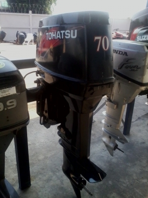 ขายเครื่องยนต์เรือ Tohatsu 70แรงม้า 2จังหวะ มือสองญี่ปุ่น