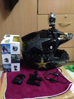 หมวก+กล้อง มือสอง ใช้ทริปเดียว 2500.- พร้อม ems