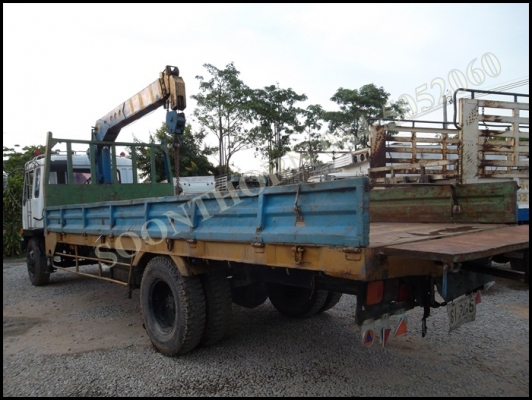 ขายด่วน รถบรรทุก 6 ล้อ MITSUBISHI FK455 160 แรง ติดเครน TADANO 3.5 ตัน 4 ปลอก ท้อง V สภาพสวยพร้อมใช้ ราคาสุดคุ้ม