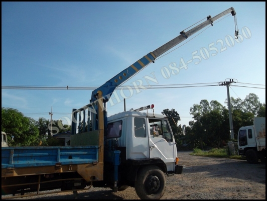 ขายด่วน รถบรรทุก 6 ล้อ MITSUBISHI FK455 160 แรง ติดเครน TADANO 3.5 ตัน 4 ปลอก ท้อง V สภาพสวยพร้อมใช้ ราคาสุดคุ้ม
