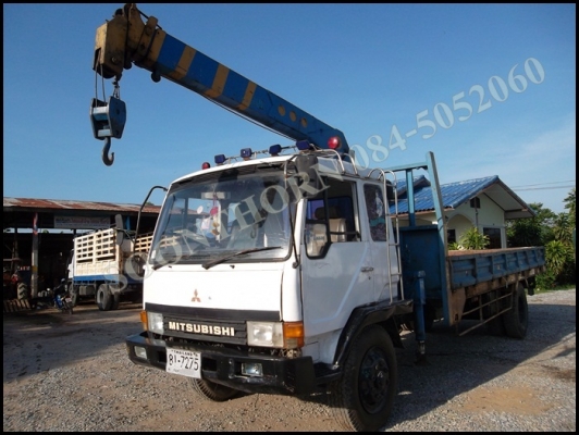 ขายด่วน รถบรรทุก 6 ล้อ MITSUBISHI FK455 160 แรง ติดเครน TADANO 3.5 ตัน 4 ปลอก ท้อง V สภาพสวยพร้อมใช้ ราคาสุดคุ้ม