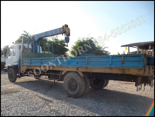 ขายด่วน รถบรรทุก 6 ล้อ MITSUBISHI FK455 160 แรง ติดเครน TADANO 3.5 ตัน 4 ปลอก ท้อง V สภาพสวยพร้อมใช้ ราคาสุดคุ้ม