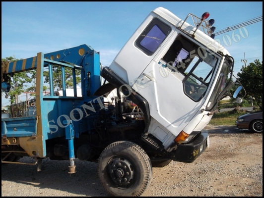 ขายด่วน รถบรรทุก 6 ล้อ MITSUBISHI FK455 160 แรง ติดเครน TADANO 3.5 ตัน 4 ปลอก ท้อง V สภาพสวยพร้อมใช้ ราคาสุดคุ้ม