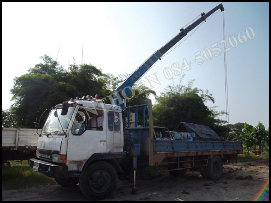 ขายด่วน รถบรรทุก 6 ล้อ MITSUBISHI FK455 160 แรง ติดเครน TADANO 3.5 ตัน 4 ปลอก ท้อง V สภาพสวยพร้อมใช้ ราคาสุดคุ้ม