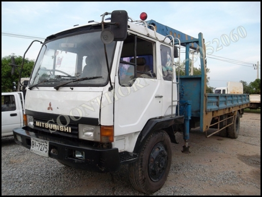 ขายด่วน รถบรรทุก 6 ล้อ MITSUBISHI FK455 160 แรง ติดเครน TADANO 3.5 ตัน 4 ปลอก ท้อง V สภาพสวยพร้อมใช้ ราคาสุดคุ้ม