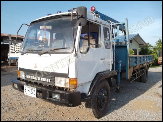 ขายด่วน รถบรรทุก 6 ล้อ MITSUBISHI FK455 160 แรง ติดเครน TADANO 3.5 ตัน 4 ปลอก ท้อง V สภาพสวยพร้อมใช้ ราคาสุดคุ้ม