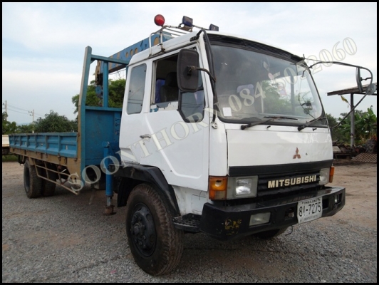 ขายด่วน รถบรรทุก 6 ล้อ MITSUBISHI FK455 160 แรง ติดเครน TADANO 3.5 ตัน 4 ปลอก ท้อง V สภาพสวยพร้อมใช้ ราคาสุดคุ้ม