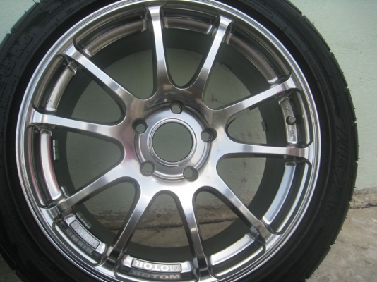 ขายล้อแม็ก Advanti Motor Rismo 17"x7" 5/114 et40 + ยางปี10-12(081-3747940)