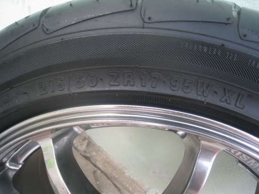 ขายล้อแม็ก Advanti Motor Rismo 17"x7" 5/114 et40 + ยางปี10-12(081-3747940)