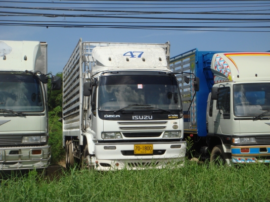 รถยอดฮิตน่ะครับ ISUZU DECA 230 hp ปี 50 กระบะสแตนเลสยาว 6.50 m