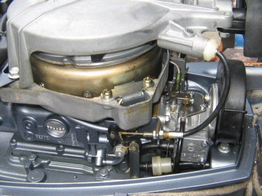 ขาย เครื่องเรือ Yamaha 5 แรง สภาพดี เครื่องดี ราคา 18,500