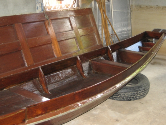 เรือสำปั้นไม้สัก สภาพพร้อมใช้