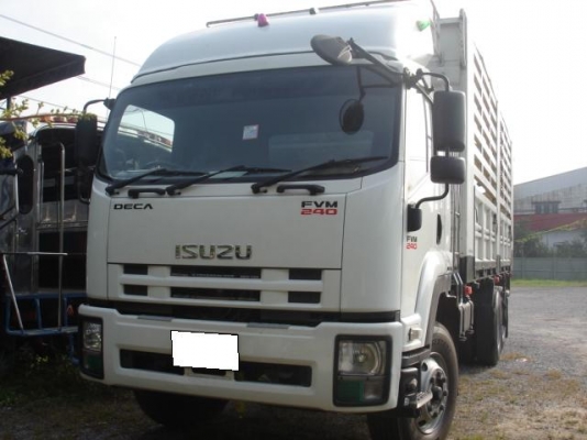 ขาย ISUZU DECA 10 ล้อเพลาเดียว 240แรงม้า ยาว 7 เมตร กระบะเหล็ก ใหม่มาก