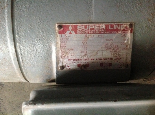 ขายมอเตอร์ 1.5เเรง 2 สาย ไฟ220 ยี่ห้อ MITSUBISHI สภาพดี ใหม่มากราคาถูก ขายมอเตอร์ 1.5เเรง 2 สาย ไฟ220 ยี่ห้อ MITSUBISHI สภาพดี ใหม่มากราคาถูก