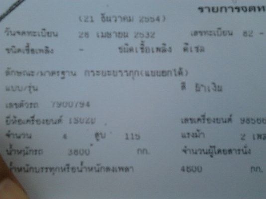 ISUZU NPR 115 HP 4BD1 หกล้อดั๊มพ์ รถห้างเดิมๆทั้งคัน กระบะดั๊มพ์เหล็ก 4 ตันยาว 4.30 เมตรสภาพอย่างสวย เครื่องแห้งดีไม่มีเยิ้ม หัวบาง เกียร์ยาว ช่วงล่างดีคัชซีสวยมากๆ พร้อมใช้งาน เอกสารทะเบียนภาษีครบพร้อมโอนครับ ISUZU NPR 115 HP 4BD1 หกล้อดั๊มพ์ รถห้างเดิมๆทั้งคัน กระบะดั๊มพ์เหล็ก 4 ตันยาว 4.30 เมตรสภาพอย่างสวย เครื่องแห้งดีไม่มีเยิ้ม หัวบาง เกียร์ยาว ช่วงล่างดีคัชซีสวยมากๆ พร้อมใช้งาน เอกสารทะเบียนภาษีครบพร้อมโอนครับ