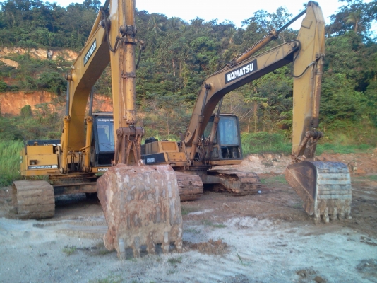 ขายคู่ hyundai robex 200 lc &amp; komatsu pc200-3