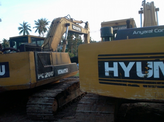 ขายคู่ hyundai robex 200 lc &amp; komatsu pc200-3