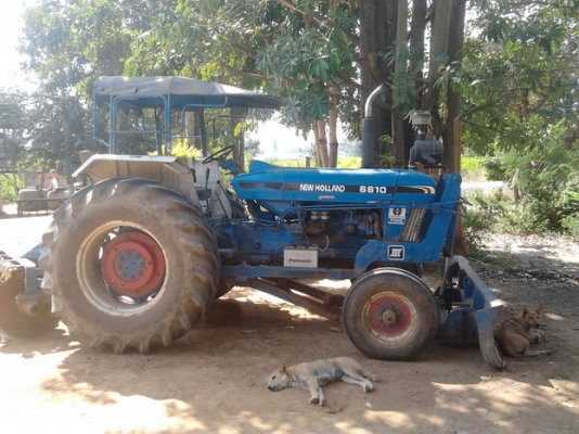 FORD 6600 - 1 เพลา เครื่อง T5 เอกสารเล่มทะเบียนครบ อุปกรณ์พร้อมใช้งาน มีใบดันหน้า ผานพรวนดิน 6 ผานพรวนดิน 3 เครื่องแน่นแรงดี ช่วงล่างดี ยาง 4 เส้นสภาพดี 60\% พร้อมทำงานครับ