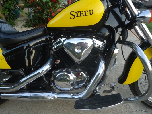 หนุ่ม ปราจีน : ขาย-แลก Steed 400 ถังใหญ่ แต่งสวย อินวอย+สรรพสามิต