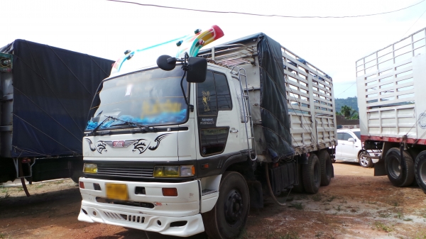 HINO 227 เปลี่ยนหัวเป็นสิงห์ไฮเทค สองเพลา หางพ่วงสองเพลาไม่ดั้ม HINO 227 เปลี่ยนหัวเป็นสิงห์ไฮเทค สองเพลา หางพ่วงสองเพลาไม่ดั้ม