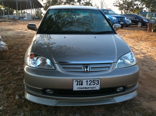 2002 HONDA, CIVIC 1.7 EXi โฉม Dimention สีบรอนซ์ทอง เกียร์ออโต้ ทะเบียน กรุงเทพฯ