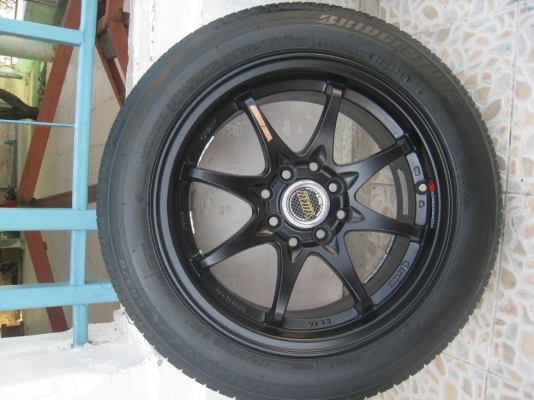 ขายล้อแม็ก ce28n 15"x6.5" 4/100,114 et40 +ยางปี10 (081-3747940)