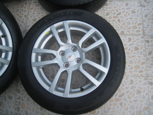 ขายล้อแม็กเดิม chevrolet sonic 16"x6" 4/100 et39 +ยาง(081-3747940)