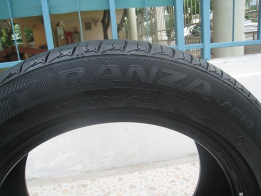 ขายยาง bridgestone turanza ar10 205-55r16 ปี10 (1คู่)(081-3747940)