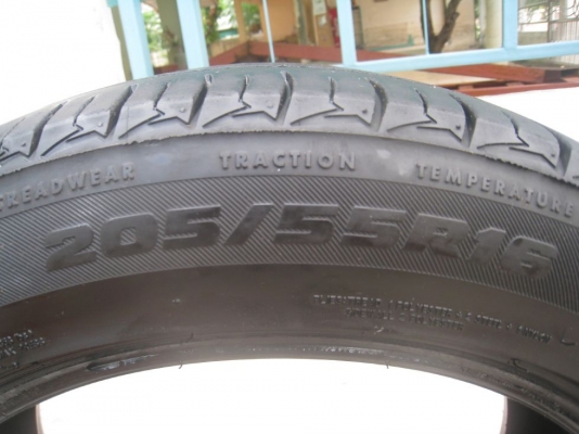 ขายยาง bridgestone turanza ar10 205-55r16 ปี10 (1คู่)(081-3747940)