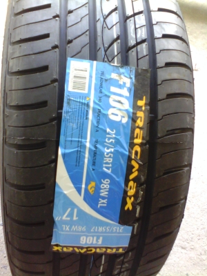 ยาง 215 55 17 TRACMAX F 106 ราคา 2,350 บาท ถูกมาก ๆ ...