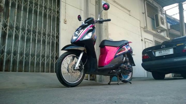Suzuki LET 2013 ชมพูดำ วิ่งน้อย มีประกัน ขายถูกๆ ต่อรองได้เยอะ
