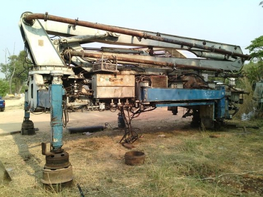 เครื่องปัมป์คอนกรีต ชู๊ตคอนกรีต ติดตั้งหลังรถบรรทุกสูง 22 เมตร อุปกรณ์ครบ สภาพดี ราคาไม่แพง คุ้มค่า