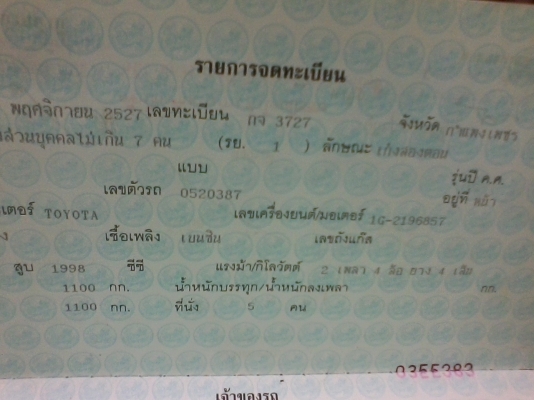 ขายทะเบียนรถเก๋ง bmw  เอกสารครบ มีเลขตัวถังตัดให้พร้อมป้าย