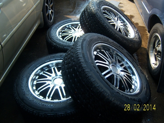 แม็ก Lenso ขอบ 18 x 8.5 6รู แถมยาง Nitto 265 60 18