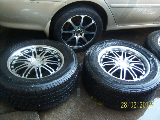 แม็ก Lenso ขอบ 18 x 8.5 6รู แถมยาง Nitto 265 60 18