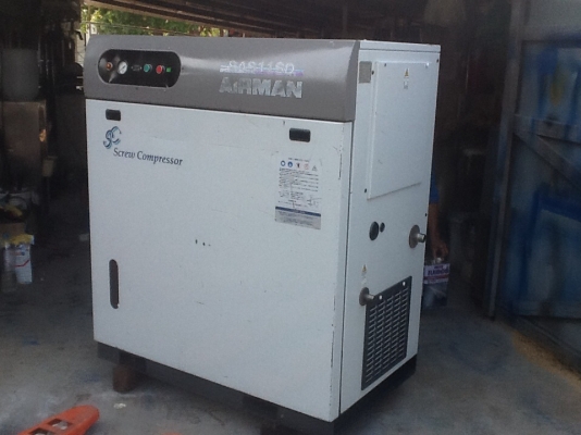 ปั๊มลมแบบสกรูAIRMAN SAS 11 SD 15Hp เก่าญี่ปุ่น ปี 2006