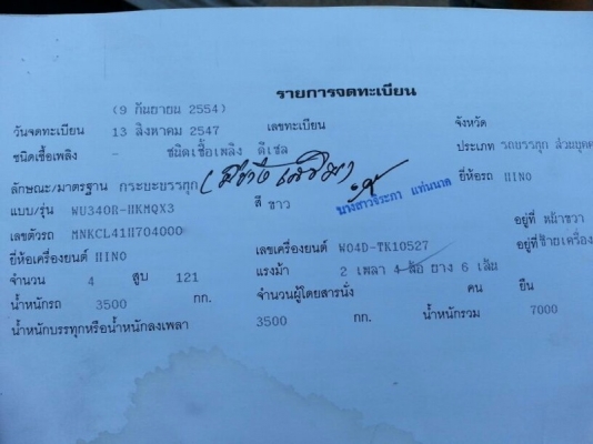 รถฮีโน่ 6 ล้อ รั้ว  ( ไม่ดั้ม )  130 แรงม้า. ปี  47   สนใจติดต่อ 081 - 6079515