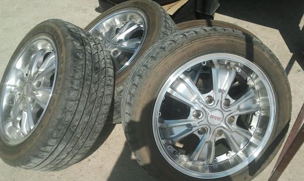 แม็กยางใหม่ทั้งชุดใส่ได้1เดือน 17 6/139 ยางปี12ใหม่ยกชุด