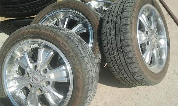 แม็กยางใหม่ทั้งชุดใส่ได้1เดือน 17 6/139 ยางปี12ใหม่ยกชุด