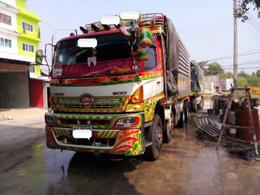 ขายรถ 24 ล้อพ่วงแม่-ลูกดัมพ์ HINO MEGA 344 แรงม้า 12 ล้อ ปี 2554 หางพ่วง 3 คานแท้ ราคา 3350000